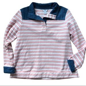 CROWN‎ & IVY HARPER PULLOVER STRIPED PL